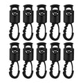 10pcs Camping Tent Wind Rope Clip Tent Hooks Camping Caravan Awning Tent Wind Rope Clamp Tent Clip Windproof Outdoor Tools Oasis Select 10pcs