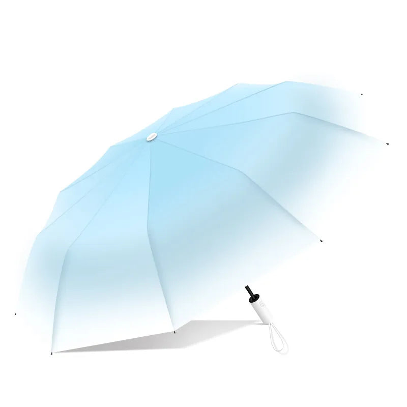 Automatic Folding Umbrella High UV Protection Five Level Waterproof for Travel and High Aesthetic Gradient All-weather Umbrella Oasis Select