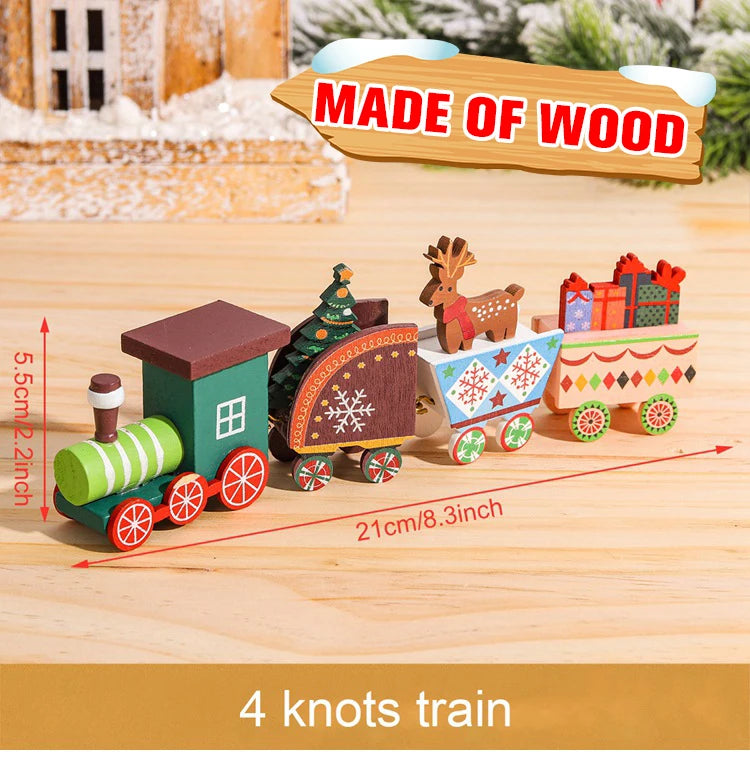 Christmas Decorations for Home Cristmas Ornament Christmas Train Merry Xmas Navidad Noel Gifts Happy New Year Oasis Select 1898C