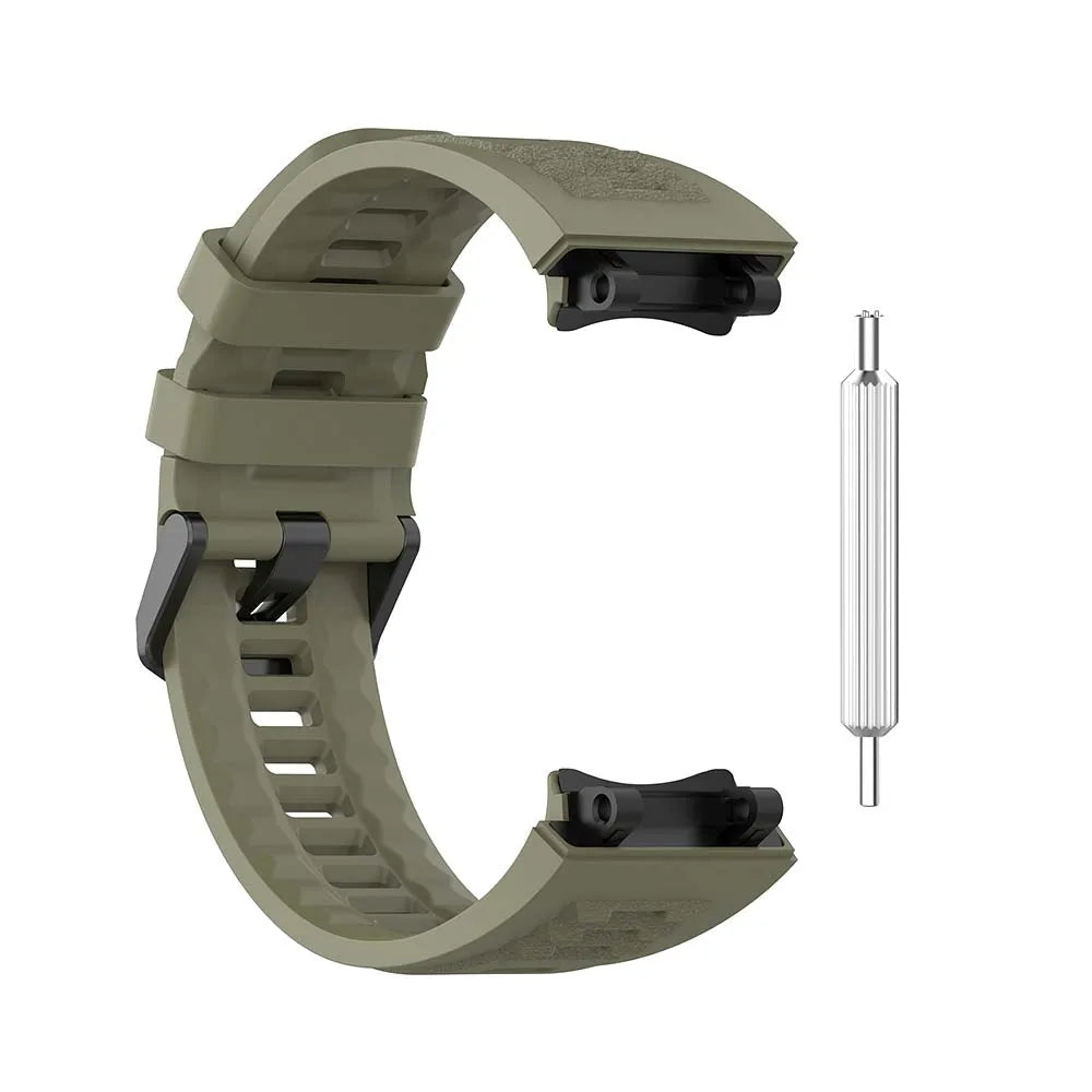 Silicone Watch Band for Amazfit T-Rex 2 – Adjustable Strap Smartwatch Band Oasis Select green For Amazfit T-Rex 2