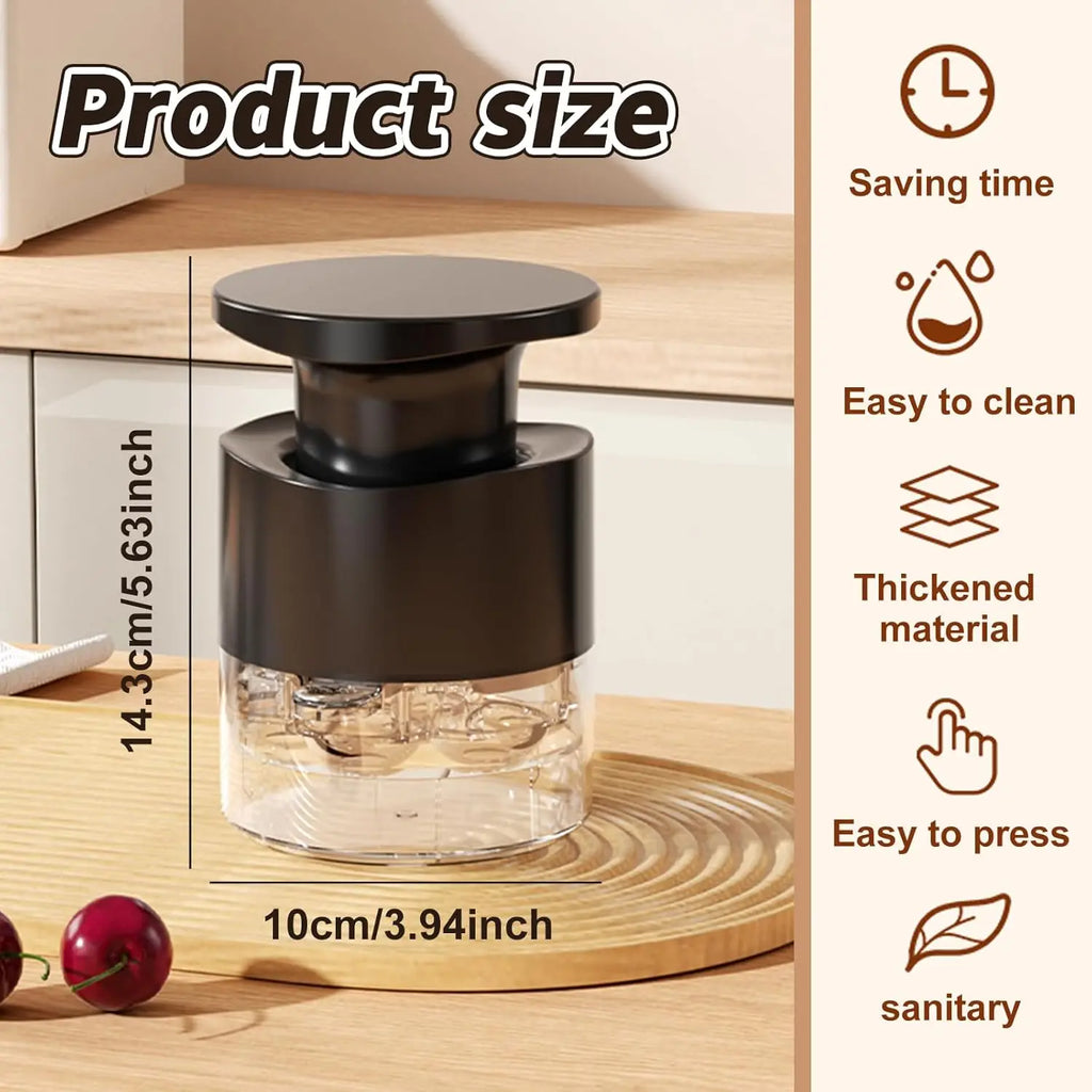7-Hole Cherry & Jujube Pitter | Easy One-Press Pit Remover