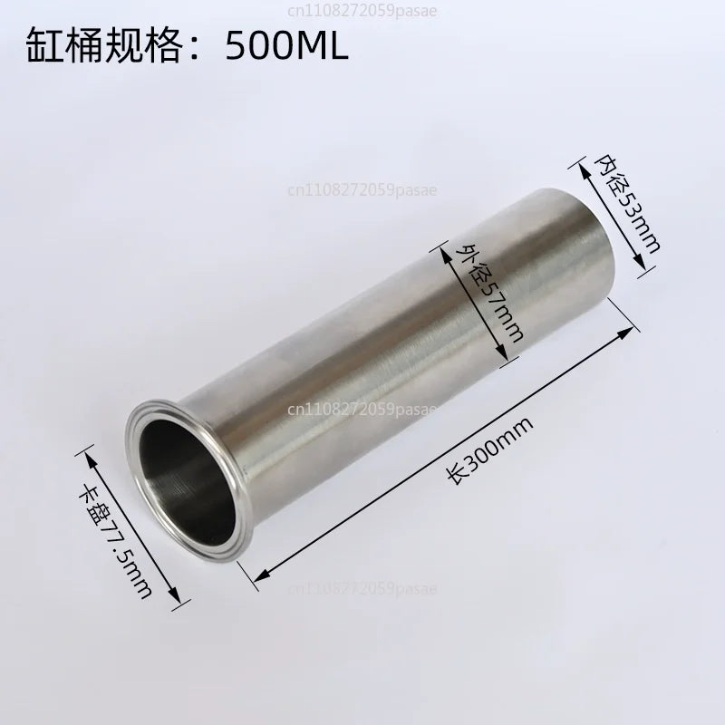 Filling Machine Piston Cylinder Barrel – Stainless Steel Part