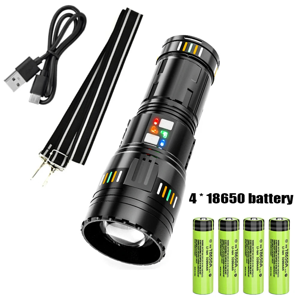 New upgrade GT61 High Power Led Flashlights Super Bright Spotlight Tactical flashlight Zoomable Outdoor Emergency Camping Torch Oasis Select GT61 SAMLL