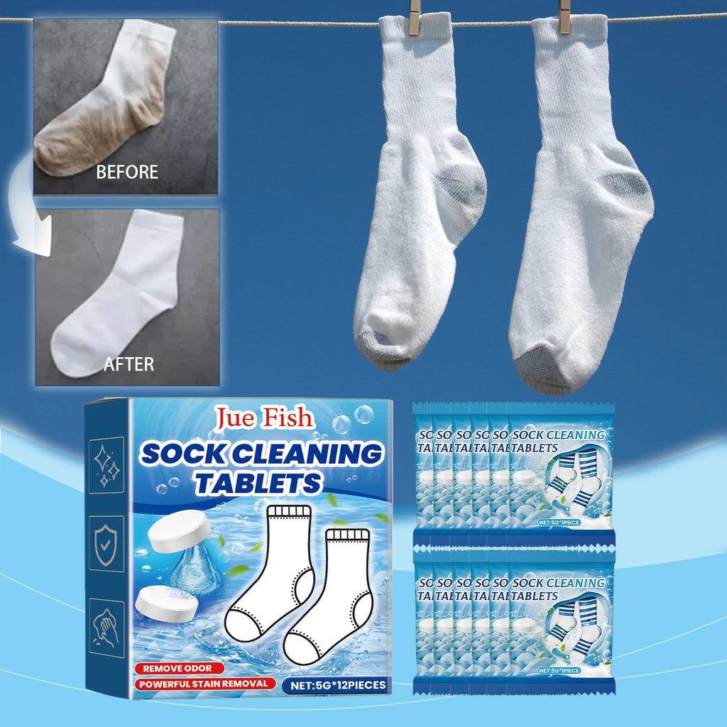 Jue Fish Sock Cleaning Effervescent Tablets Gently Clean Stubborn Stains And Stains Clean Fragrance White Sock Cleaning Tablets Oasis Select
