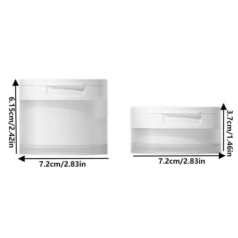 50/120g Flip Cover With Spoon Or Tweezers Refillable Bottles Empty Pot Travel Face Cream Lotion Cosmetic Cotton Makeup Jar Oasis Select