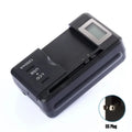 Universal LCD Battery Charger with USB Port, 32-55mm Adjustable, For Cell Phone & Camera Batteries, US/UK/EU Plug Oasis Select US TYPE