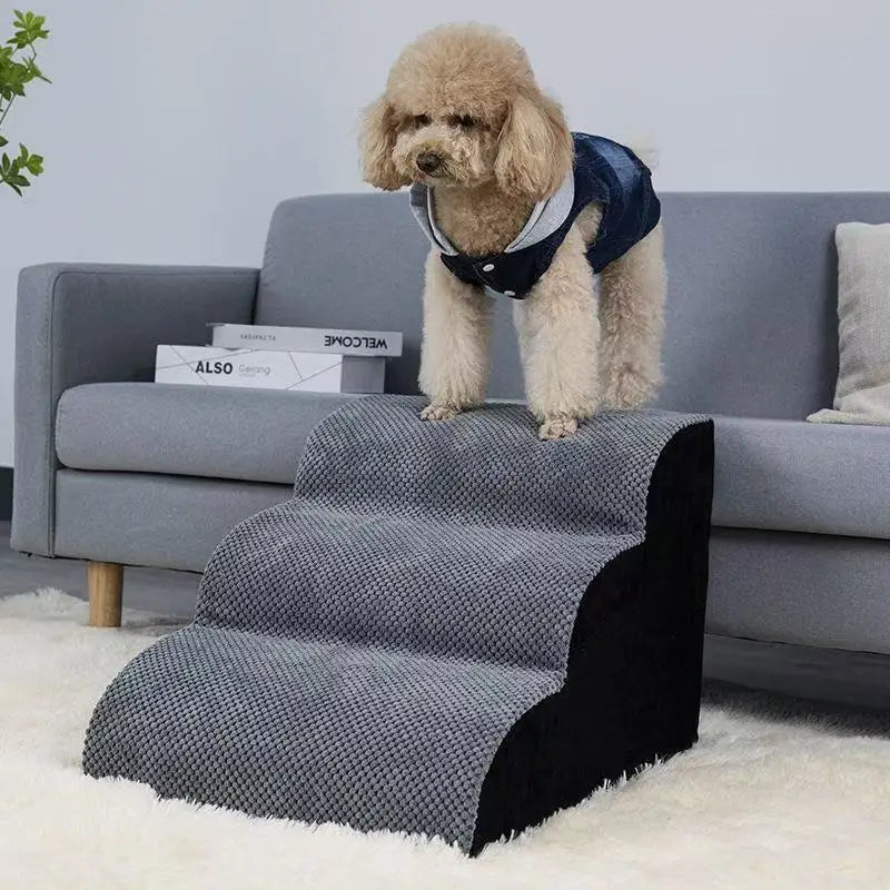 Puppy Stairs Soft Ladder Dogs Pets Sofa Bed Ramp Ramp for Dogs Protecting Pet Joint Safety Stairs Elderly Dog Steps Pet Supplies Oasis Select