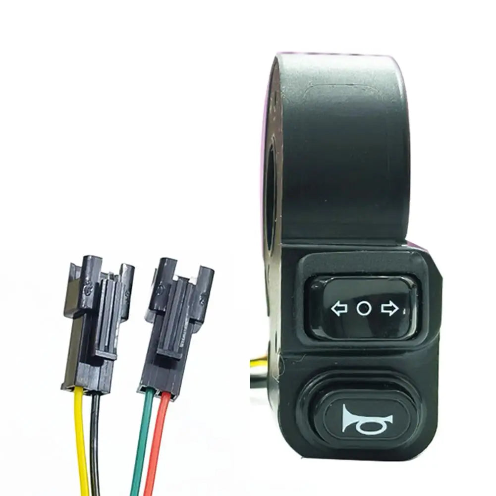 Motorcycle 4-Pin/6-Pin E-bike Headlight Switch with Turn Signal and Klaxon Control 170cm Cable for 22mm Handlebar Oasis Select 2-in-1