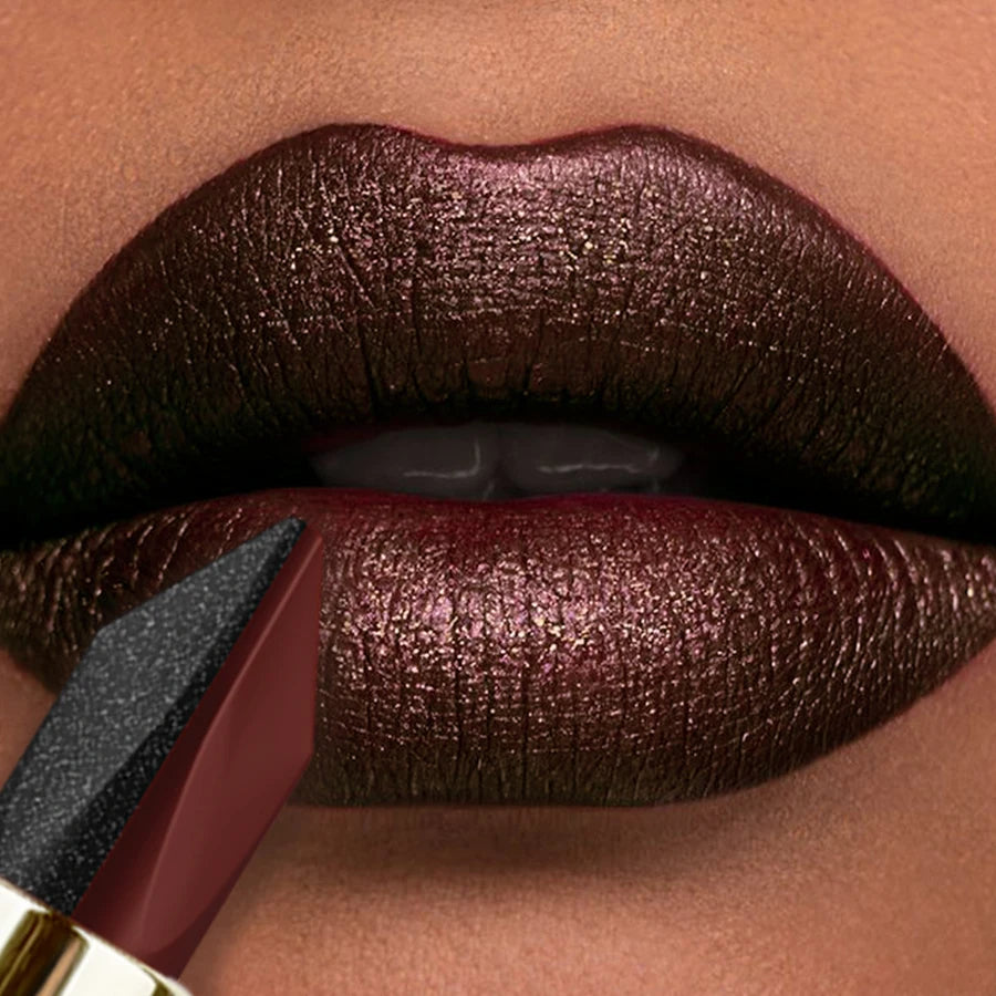 KAFURUX Glitter Two-Tone Matte Lipstick | Pearlescent Lip Tint
