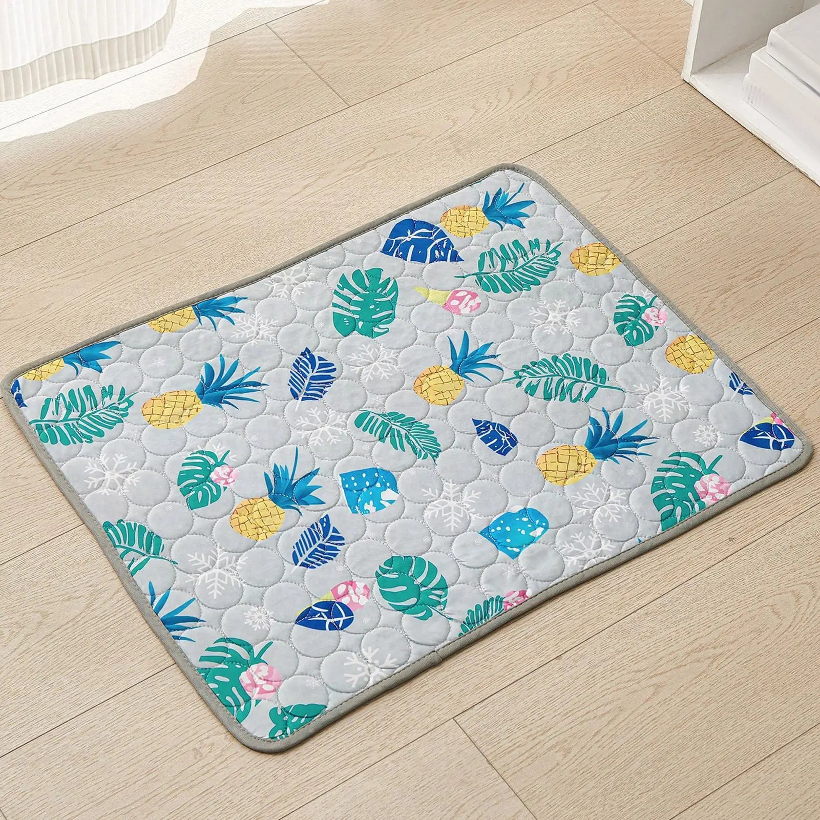 Pet Cooling Mat Cat Cooling Mat And Sleeping Pad For Pets Summer Cool Pads Blanket Washable Ice Silk Breathable Mat Pet supplies Oasis Select