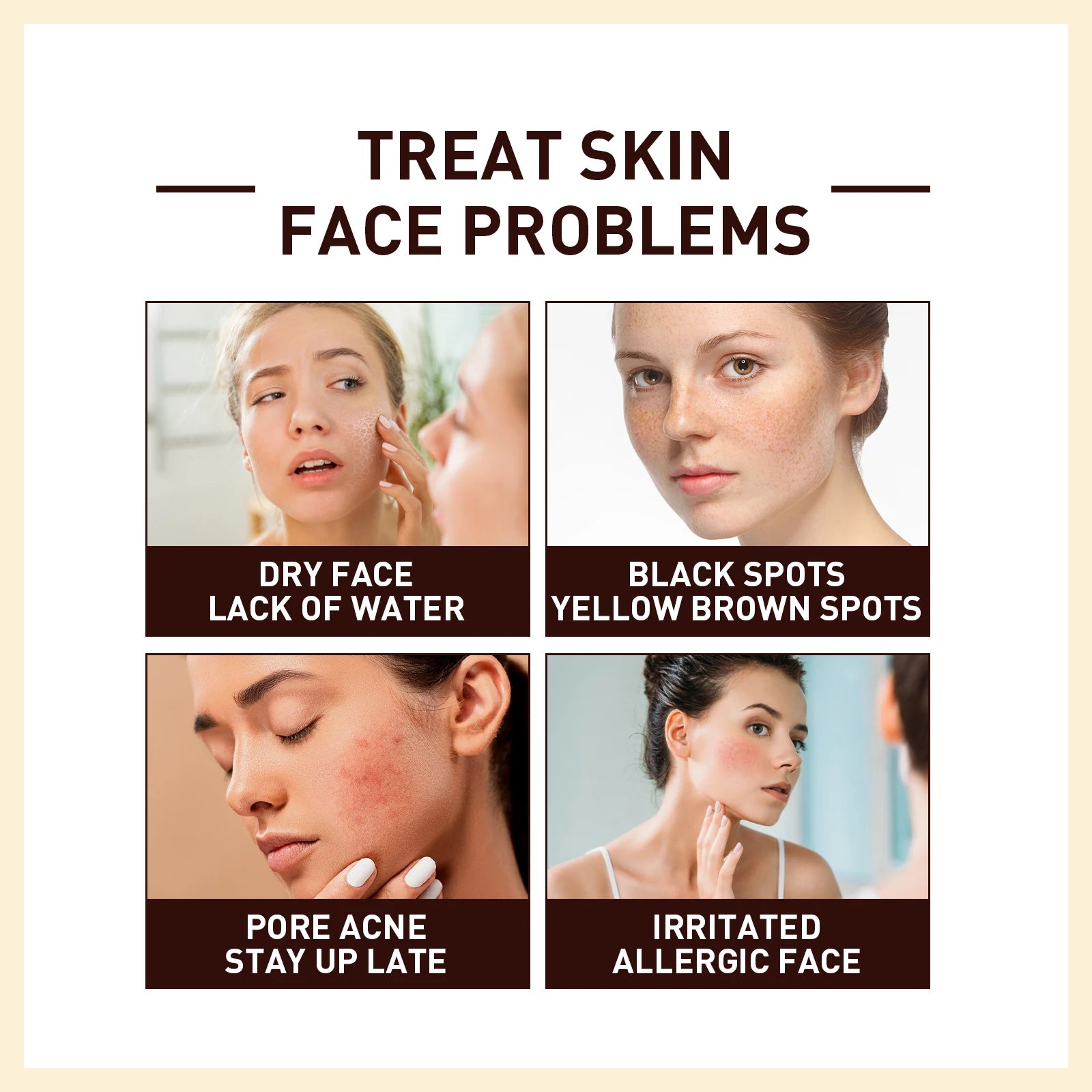 White Rice Face Serum Shrink Pores Brightening Whitening Cream Anti Aging Lines and Wrinkles for Glowing Skin Firm Care Essence Oasis Select