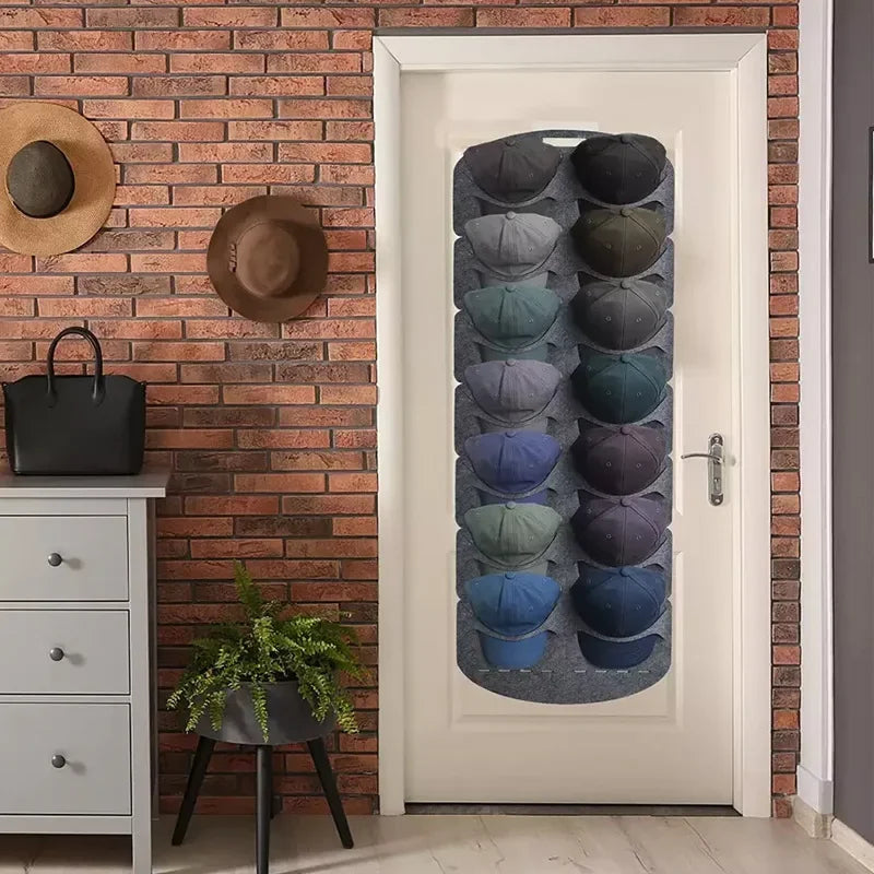 Felt Hat Storage Rack Cap Holder Wall Bag Clip Organizador Closet Baseball Peaked Travel Cap Organizer Wall Mount Hat Racks New Oasis Select