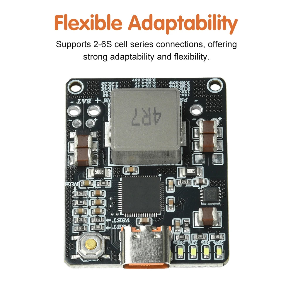 IP2369 2-6S PD 45W Bidirectional Charge and Discharge Module Boost-Buck Converter Fast Charging Board Type C port Oasis Select
