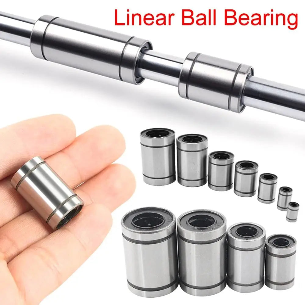 Chrome Steel for 3D Printers CNC Part Bushing Steel LM8UU LM10UU LM12UU LM16UU Linear Ball Bearing LM3UU LM4UU LM5UU LM6UU Oasis Select