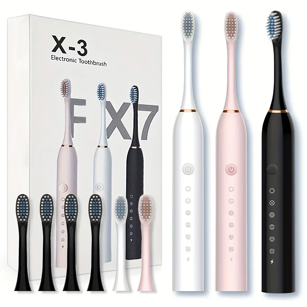 Automatic Electric Toothbrush Six-Speed Adult & Children's Universal Soft Bristle Charging Smart Toothbrush for All Ages Oasis Select