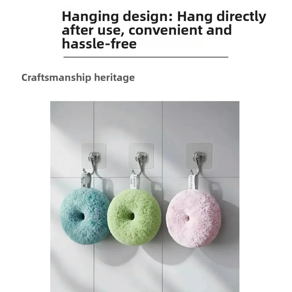 New Antibacterial Bathroom Cleaning Ball Round Reusable Countertop Cleaning Brush Scrubber for Washbasin Toilet Sink Oasis Select