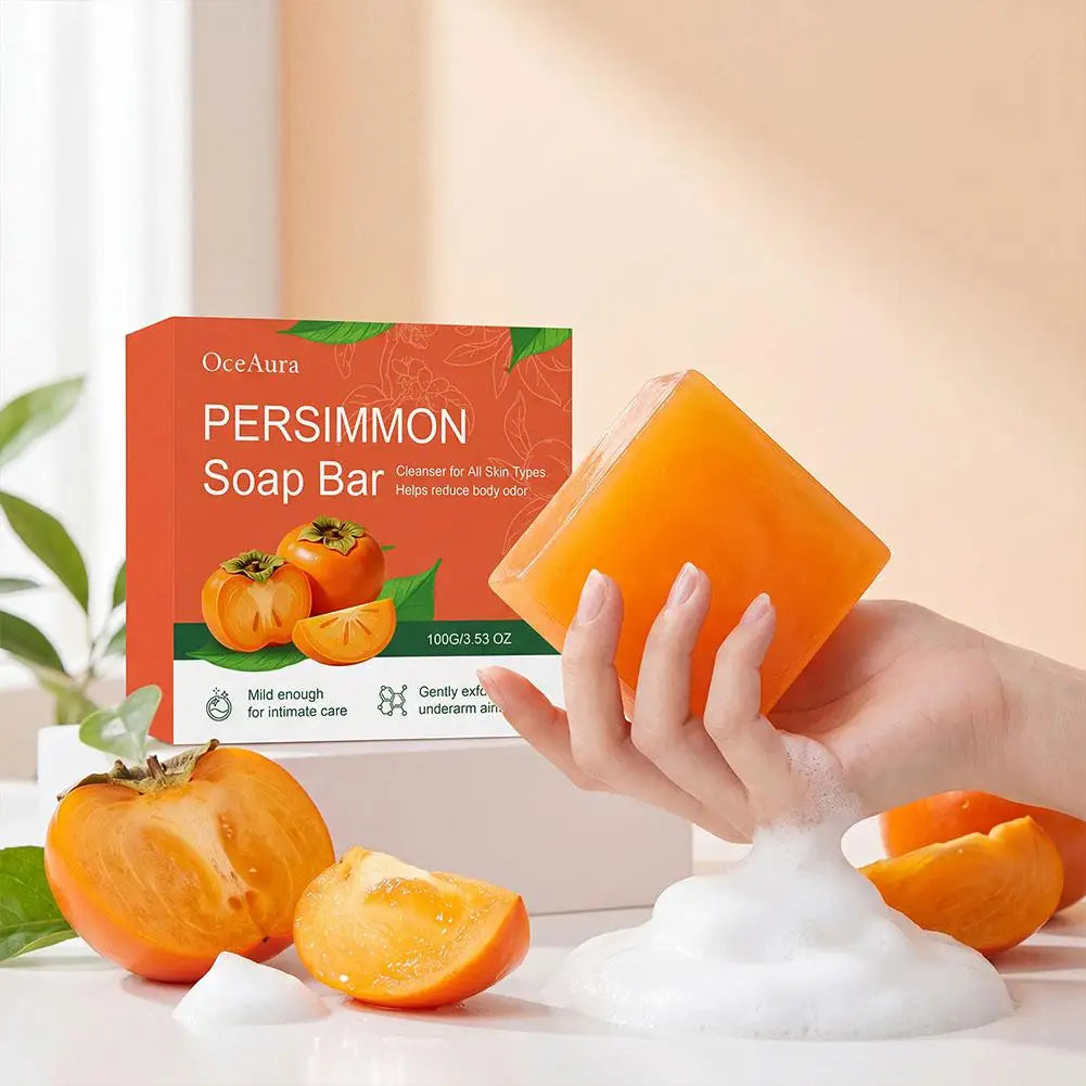 Persimmon & Green Tea Handmade Soap Bar – Face & Body Handmade Soap Bar Oasis Select