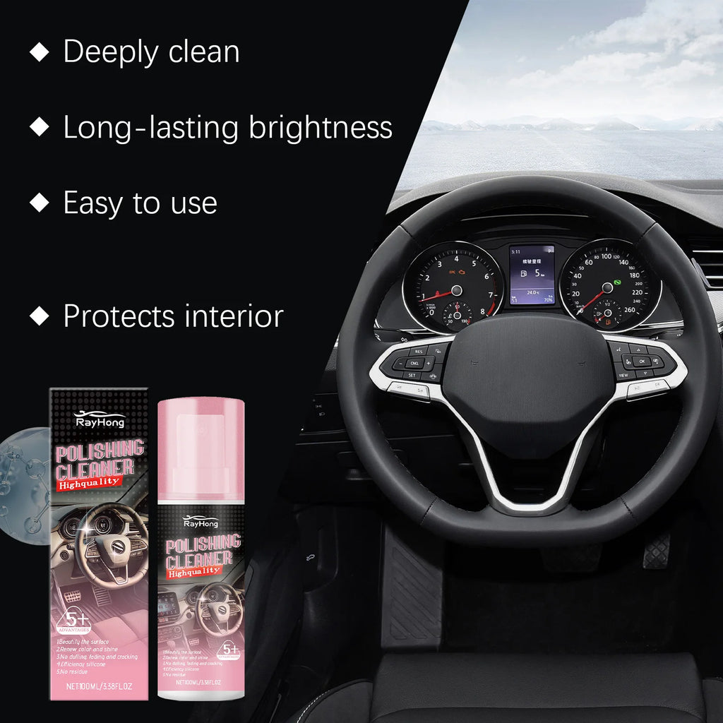 Automotive Interior Polishing Agent for Automotive Leather Interior Anti-Cracking Revives Faded Protects Leather Restoring Shine Oasis Select