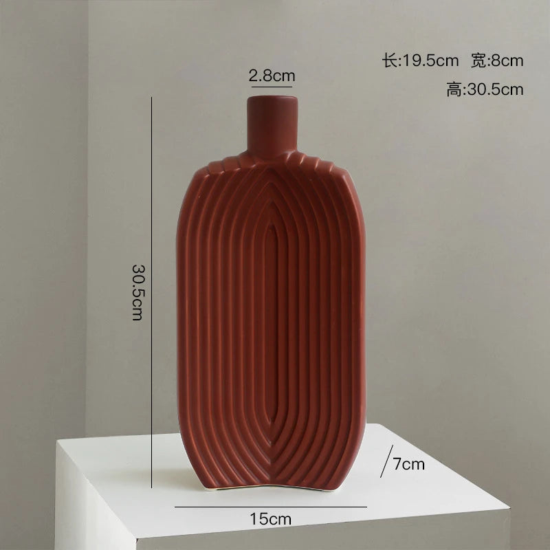 Modern Minimalist Alien Symbols Vase Homestays Hotel Simple Decor