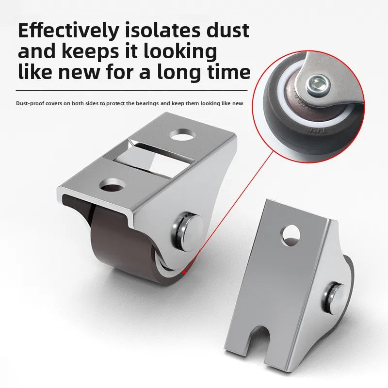 1pcs Ultra Quiet Small Caster Wheels for Under Bed Drawers & Kick Drawers Heavy Duty Furniture Moving Wheels for Coffee Table Oasis Select