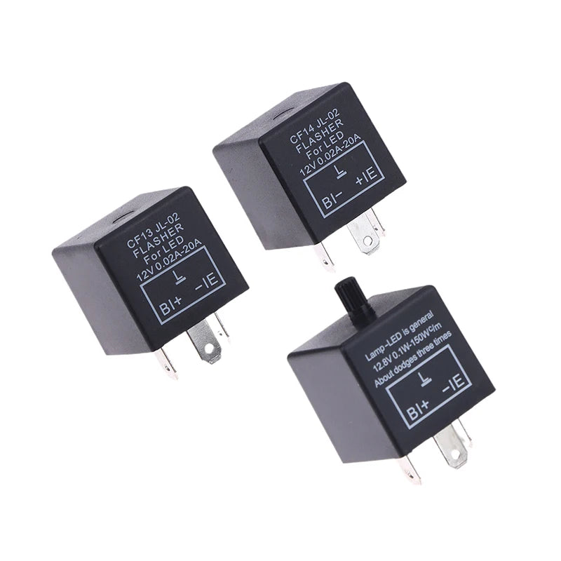 CF13KT CF13 CF14 Universal 3 Pins 12V 0.02A-20A Adjustable LED Turn Light Flasher Flash Relay Motorcycle Switch Oasis Select