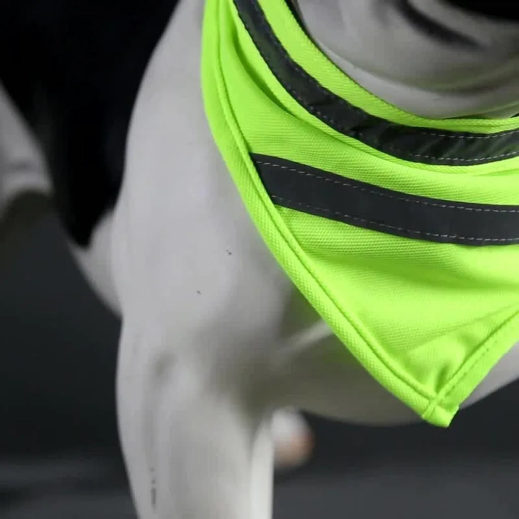 Dog Reflective Bandanas Pet Triangular Towel Scarf Bright Color Polyester Bib Oasis Select