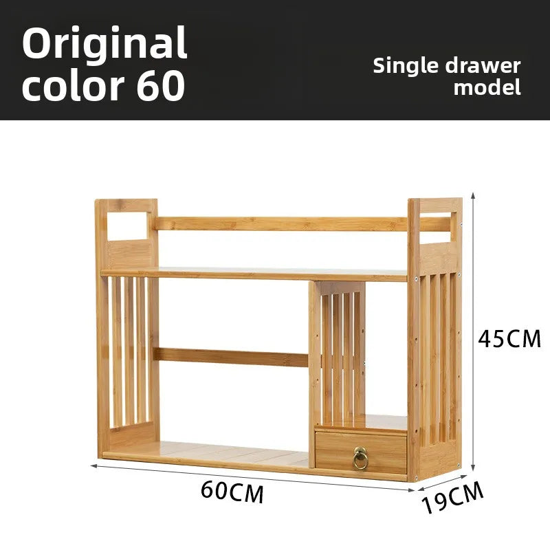Nanzhu with pumping office small bookshelf desktop storage simple desktop bookshelf student bookshelf shelf Oasis Select 60 bookshelves