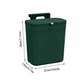 Hang Trash Can Kitchen Garbage Container Garbage Bin Trash Container With Lid Kitchen Accessories No Drilling Trash Container Oasis Select green about 27x13x29cm