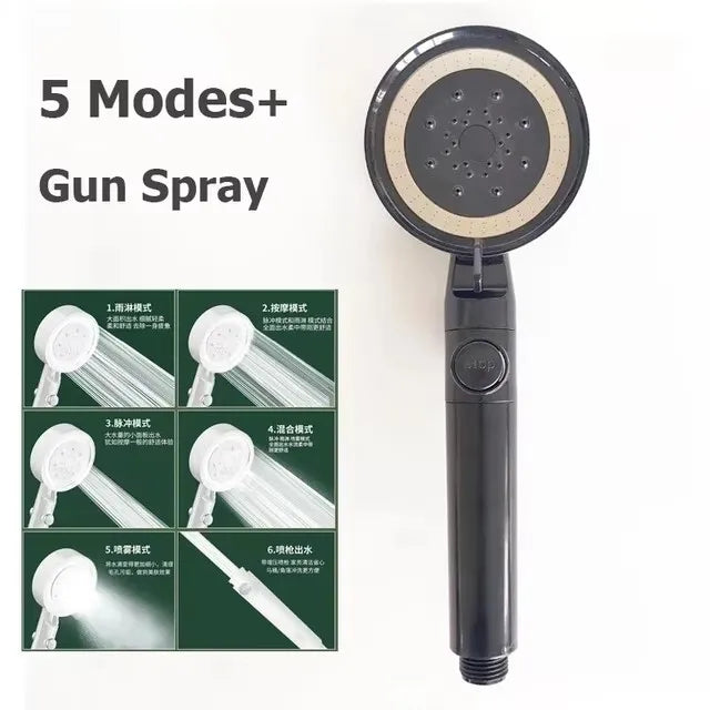 New 30cm Self Cleaning and Anti Clogging High Pressure Overhead Large Flow Booster Rain Shower Head 360° Rotation Water Saving Oasis Select Showerhead-Black