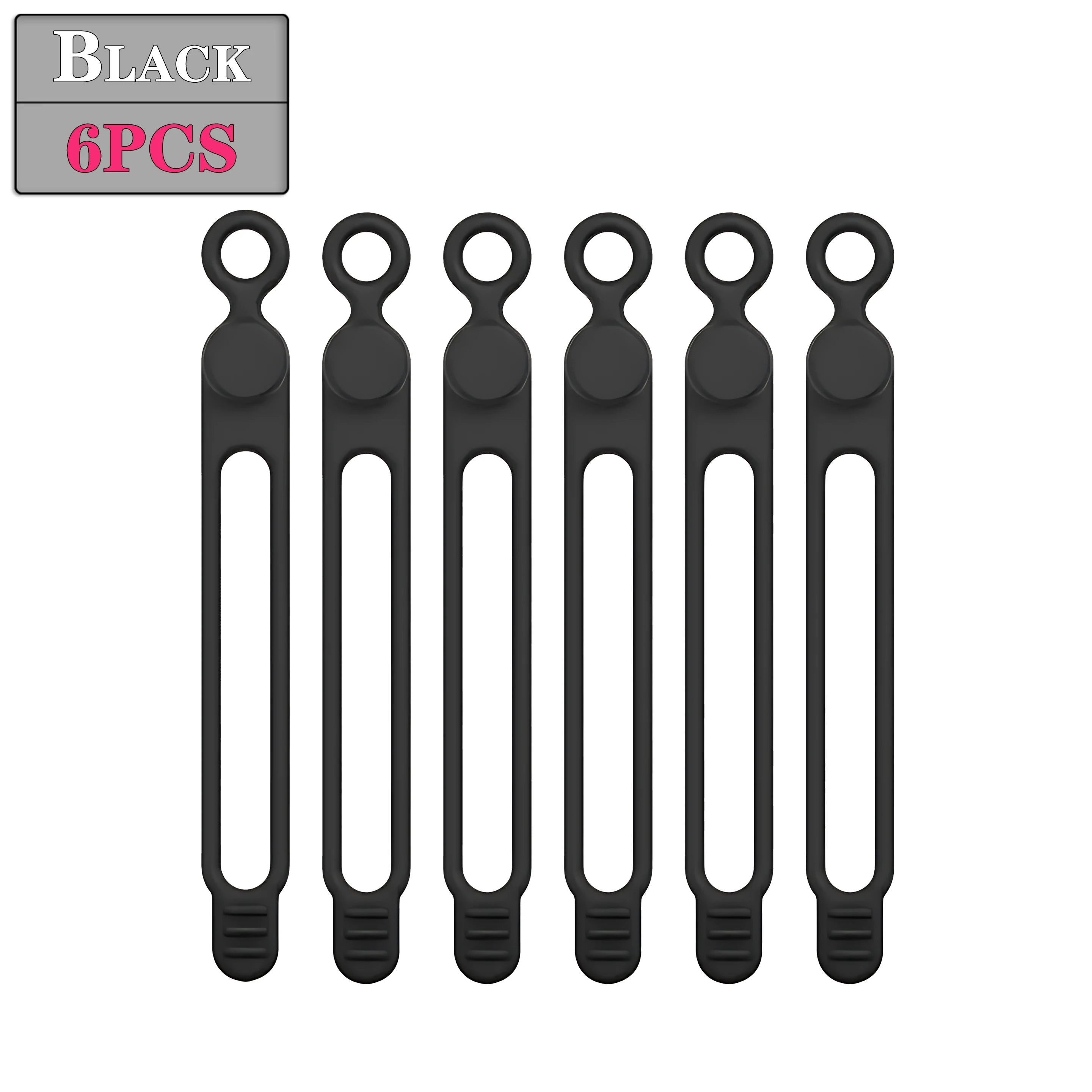 Reusable Silicone Cable Ties – Cord Organizer Straps 6–120 PCS