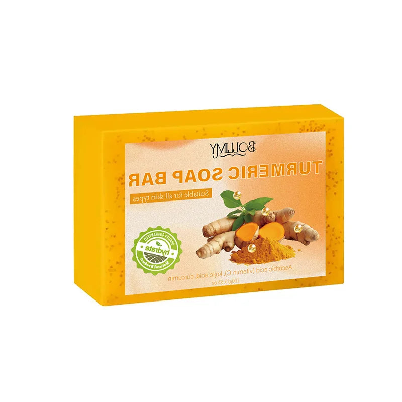 6PCS Turmeric Soap, Rich in Turmeric and Lemon Ingredients, for Washing Face Cleansing, Softens Rough Skin, Hydrates Oasis Select