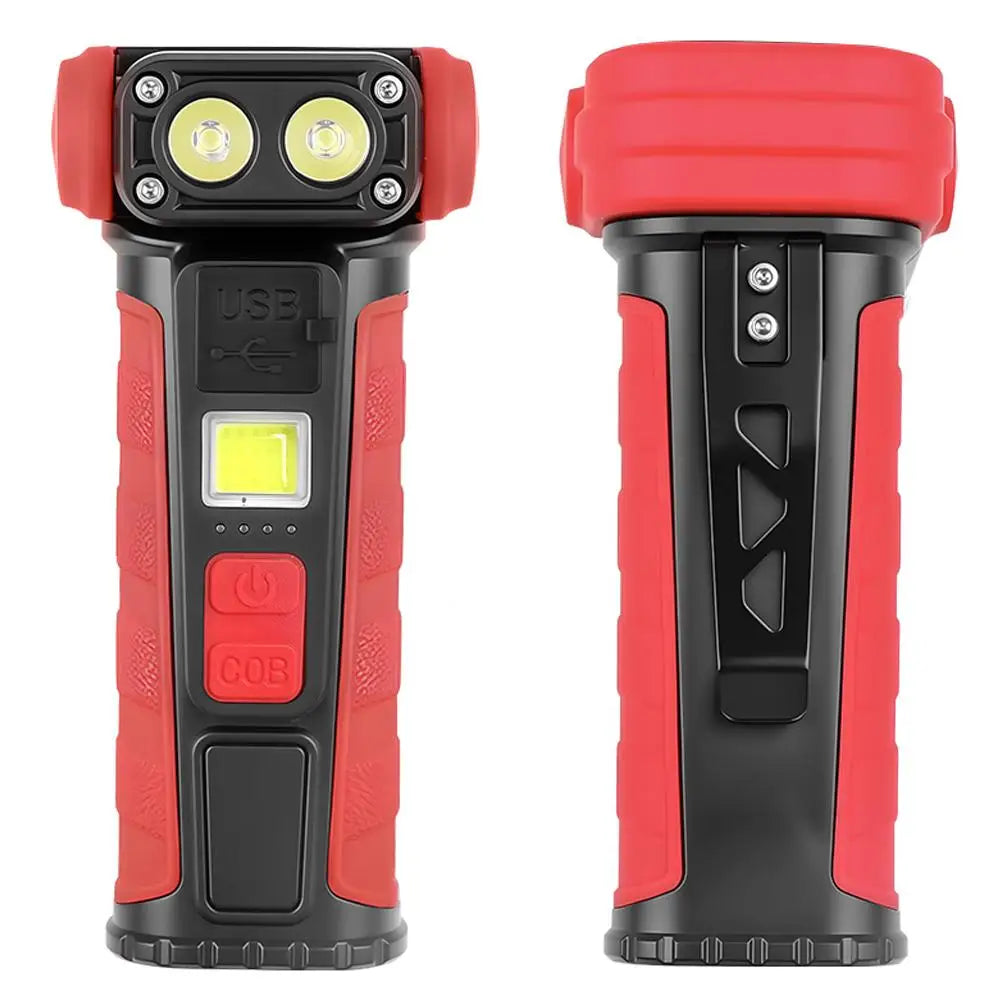 Mini Rotating COB LED Flashlight – 500 Lumen Rechargeable