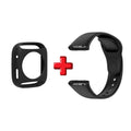 Silicone Band & Case Cover for Xiaomi Redmi Watch 3 Smartwatch Band & Case Oasis Select Black