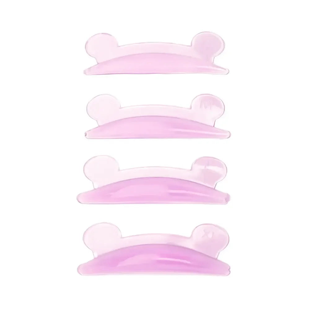 4 Pair Lash Lift Silicone Pads Bear Shape Eyelash Perm 3D Curler Eye Patches Applicator Tools Eyelashes Extension Accessories Oasis Select
