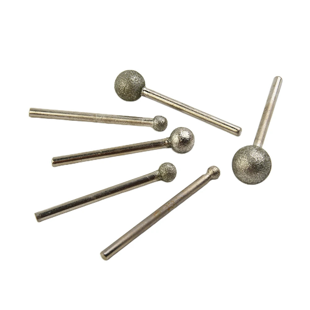 6-Piece Round Ball Burr Set 4–12mm | Abrasive Mounted Points Abrasive Burr Bit Set Oasis Select