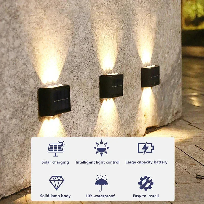 Super Bright COB Solar Wall Lamp Outdoor IP65 Waterproof Solar Powered Light Garden Garage Yard Decoration Outside Sunlights Oasis Select