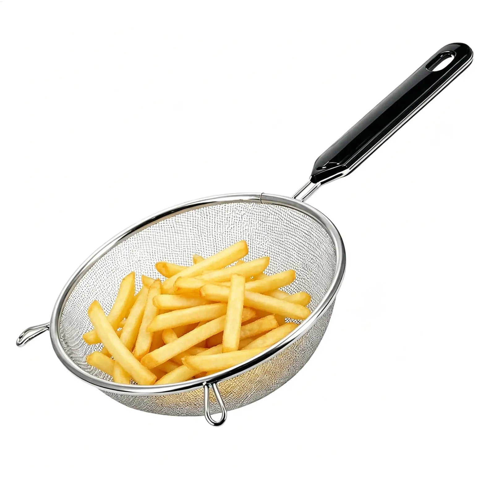 Stainless Steel Kitchen Strainer Filter Screen Soybean Milk Filter Screen Cooking Spoon Screen Snack French Fries Kitchen Tools Oasis Select