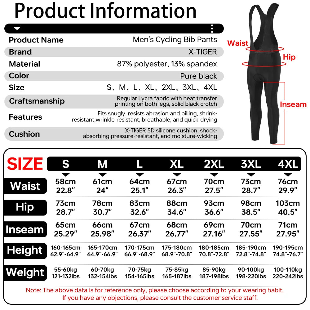 X-Tiger Cycling Pants Man 5D Padded MTB Road Bike Tights Breathable Shockproof Bicycle Long Pants Outdoor Cycling Clothes Oasis Select