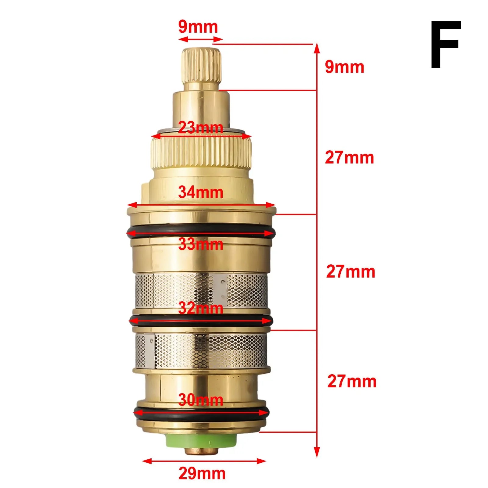 Brass Thermostatic Cartridge Temperature Control Valve Shower Bar Mixing Bathroom Accessories For Home Renovation High Quality Oasis Select F China Mainland