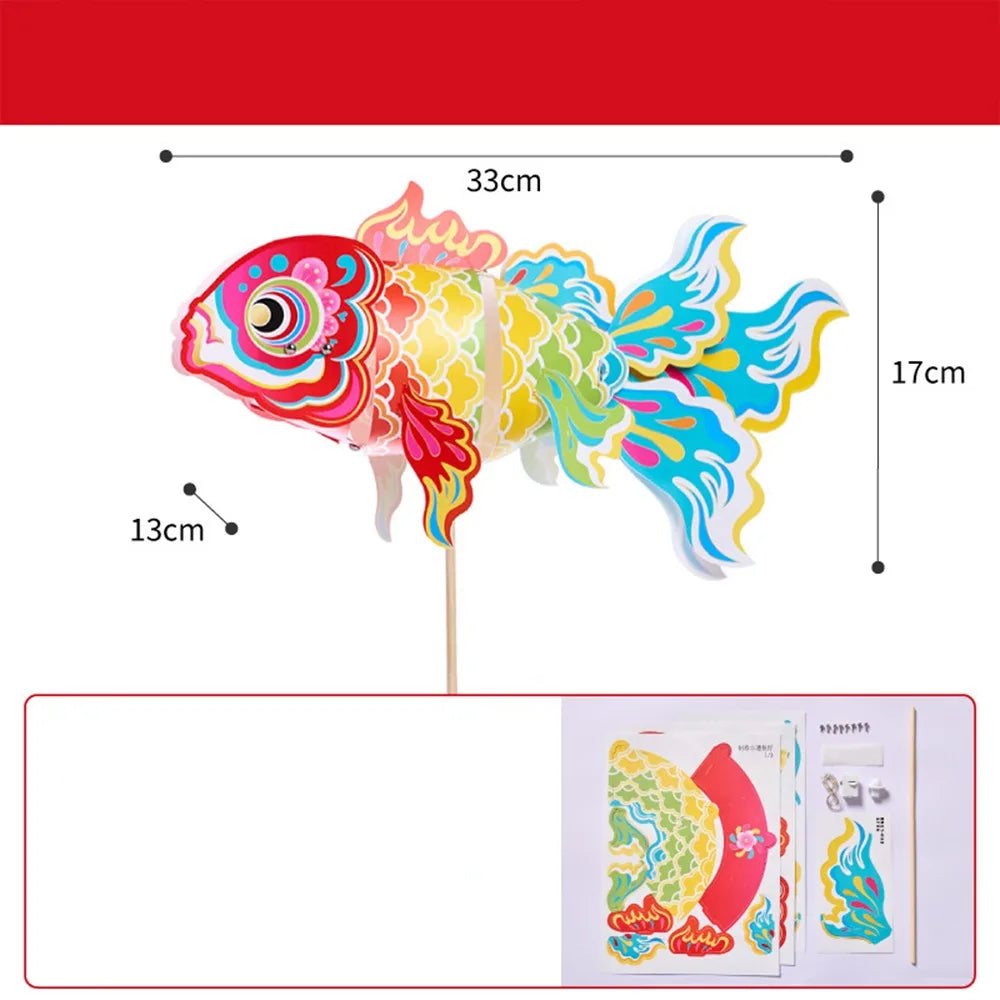 DIY Goldfish Koi Carp Paper Lantern LED Light – Hanfu Decor