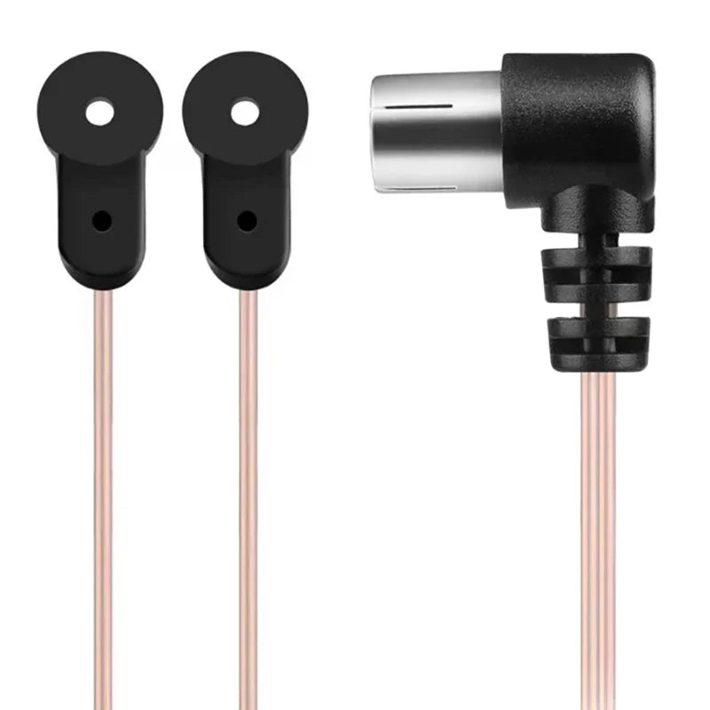FM Antenna 75 Ohm F Type Male Plug for Home Radio Stereo Signal Receiver Aerial Oasis Select
