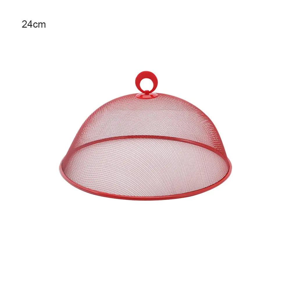 Kitchen Food Mesh Cover - Anti-fly Mosquito Umbrella Tent, Breathable Vegetable Fruit Food Protector Dish Cover for Picnic Table Oasis Select Red