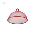 Kitchen Food Mesh Cover - Anti-fly Mosquito Umbrella Tent, Breathable Vegetable Fruit Food Protector Dish Cover for Picnic Table Oasis Select Red
