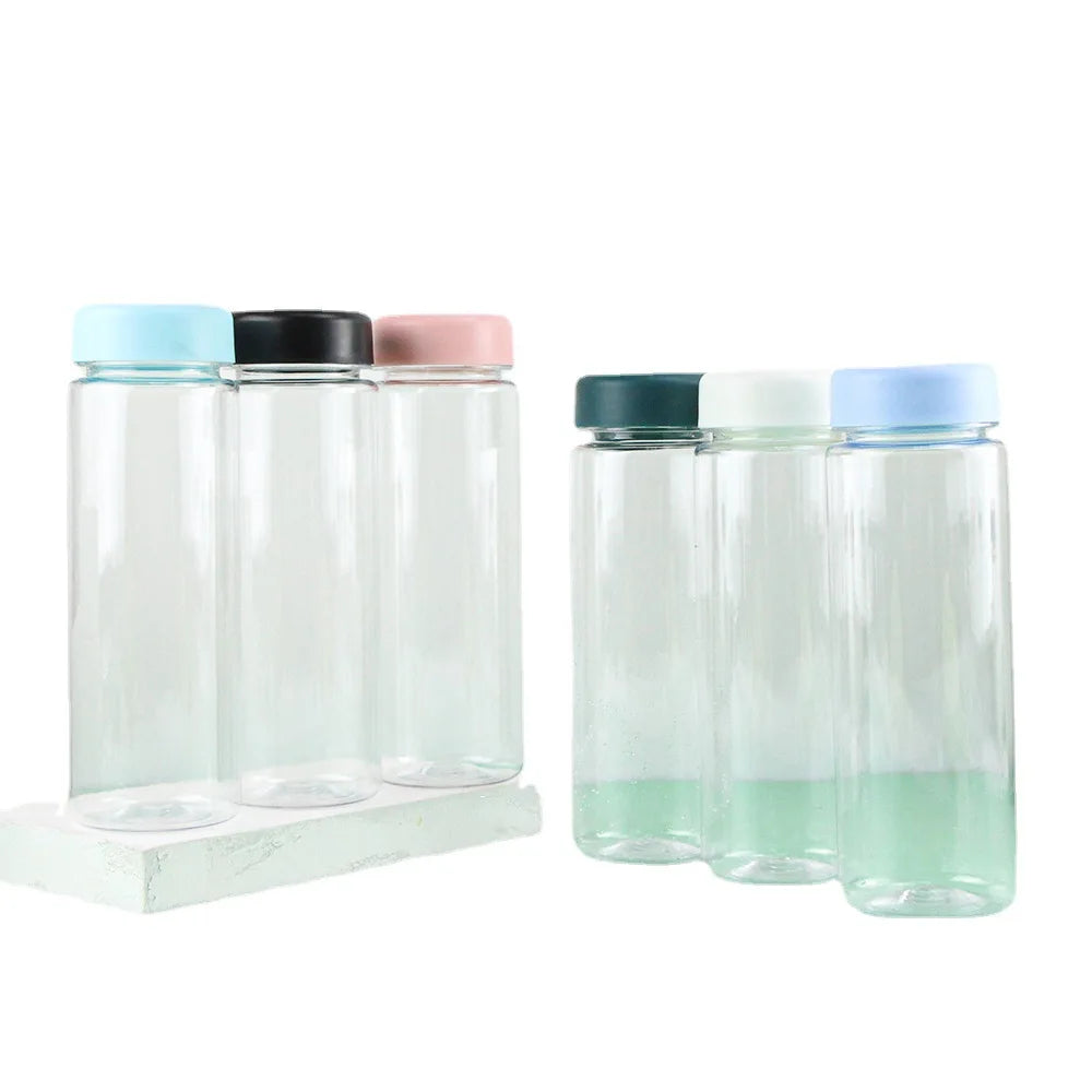 500ML Transparent Water Bottle, Portable Water Cup with Strap for Outdoor Sports Fitness, Travel Fashion Bottle Water Bottle Oasis Select