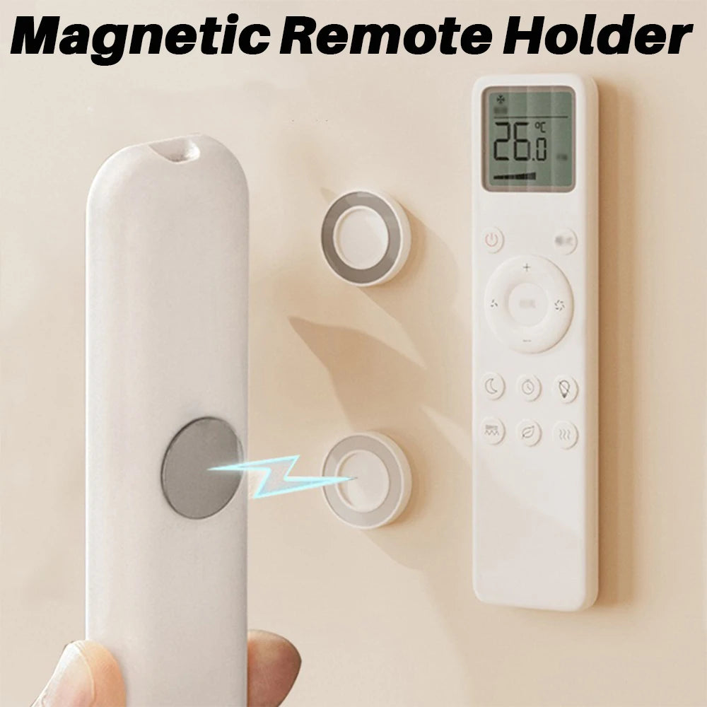 Magnetic Remote Control Holder, No Drilling Required, 1-6pack For TV/AC/Fan Remotes, Router, Storage Gadget, Space-Saving Oasis Select
