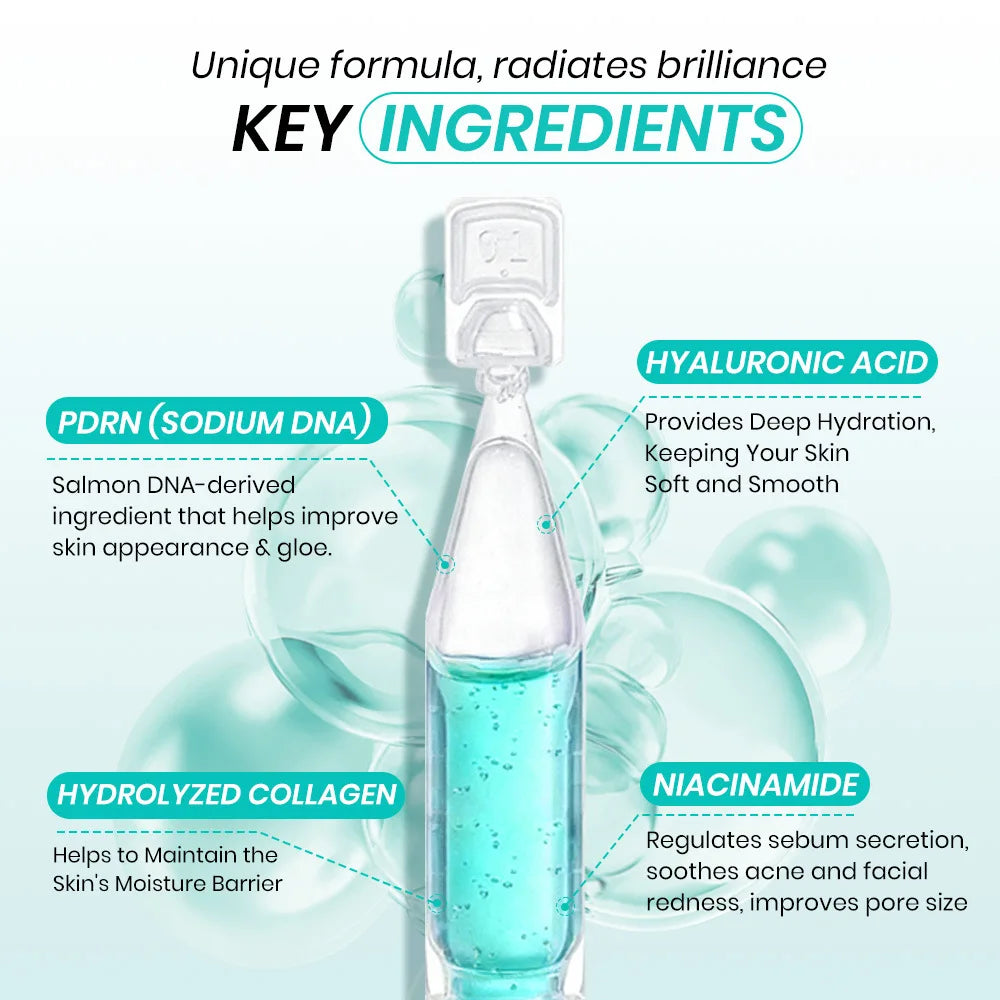 Salmon PDRN & Hyaluronic Acid Serum – Niacinamide & Peptide Face Serum Ampoule Oasis Select