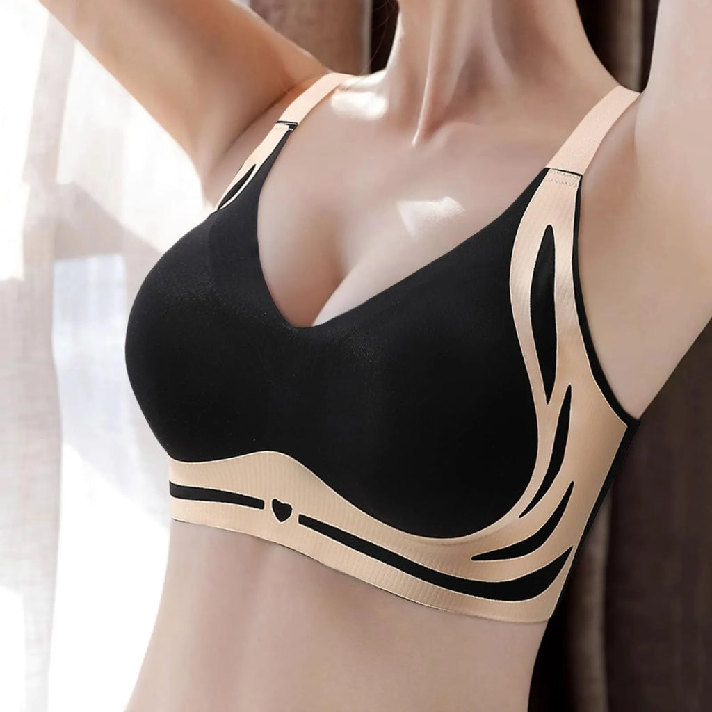 Women's Wireless Push-Up Bra | Seamless V-Neck Wire-Free Wireless Push-Up Bra Oasis Select