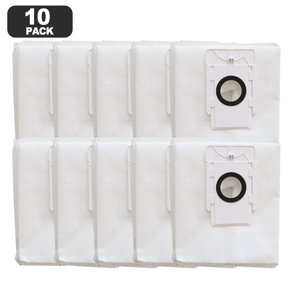 Meltblown Non Woven Fabric Dust Bag For Polaris PVCRAC 7750 For IQ Home Robot Vacuum Cleaner 3.5L Automatic Emptying Bin Parts Oasis Select 10 PACK