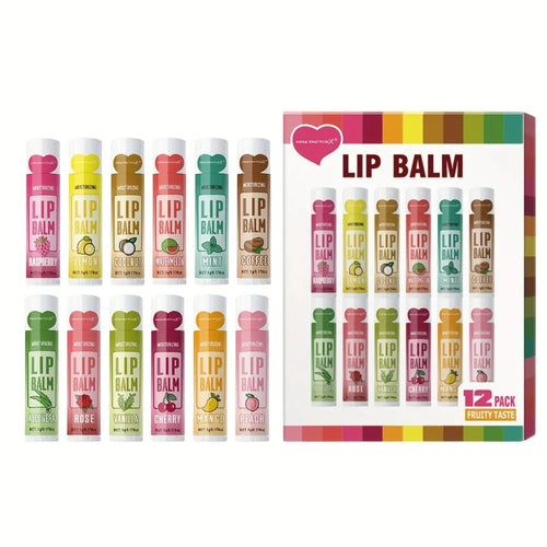 12 PCS Gift Lip Balm Set 5g: Deep Hydration & Long-Lasting Moisturizing Lip Care for Soft, Smooth Lips Lipbalm Oasis Select