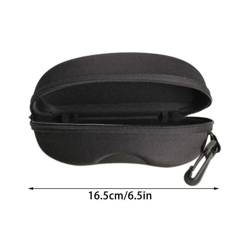 EVA Zipper Sunglasses Case with Hook – Shockproof Eyeglass Pouch